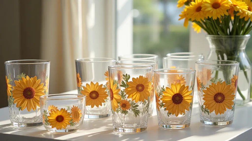 Tiffin Calendaria glassware display