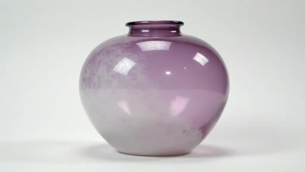 Amethyst glass vase