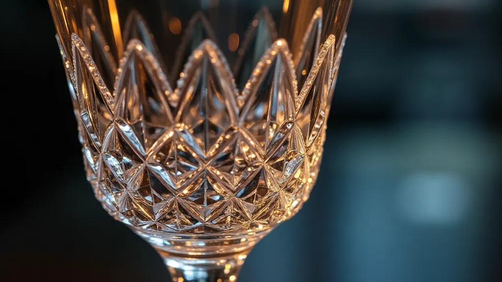 Cut Glass Goblet Detail