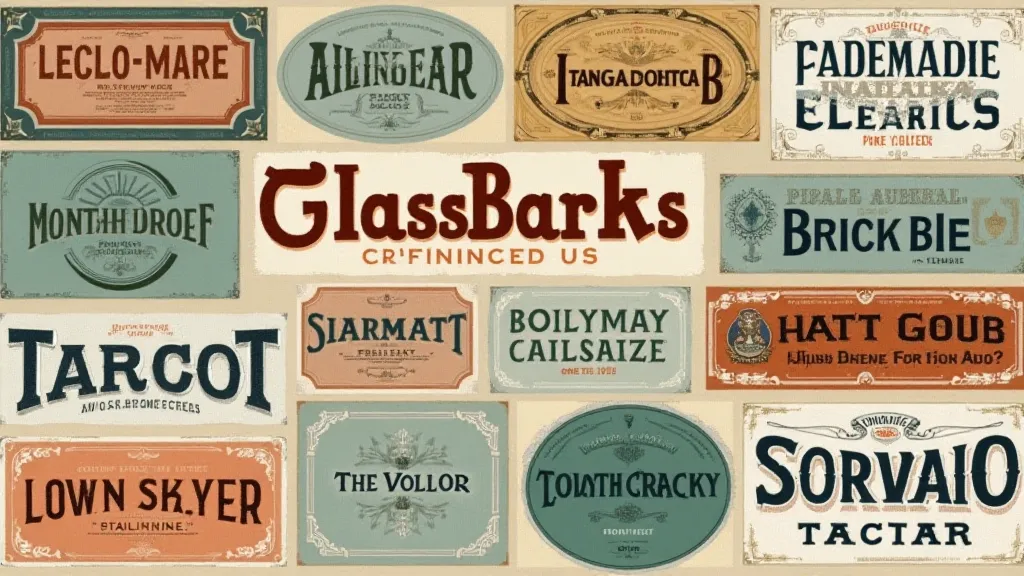 Examples of antique glass factory marks