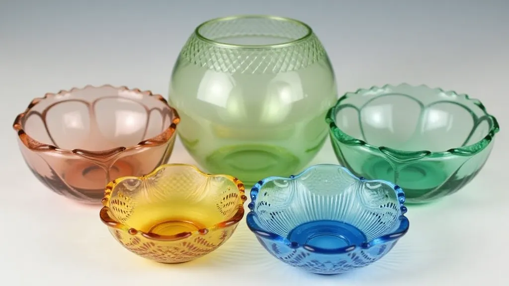Fenton glass in various colors