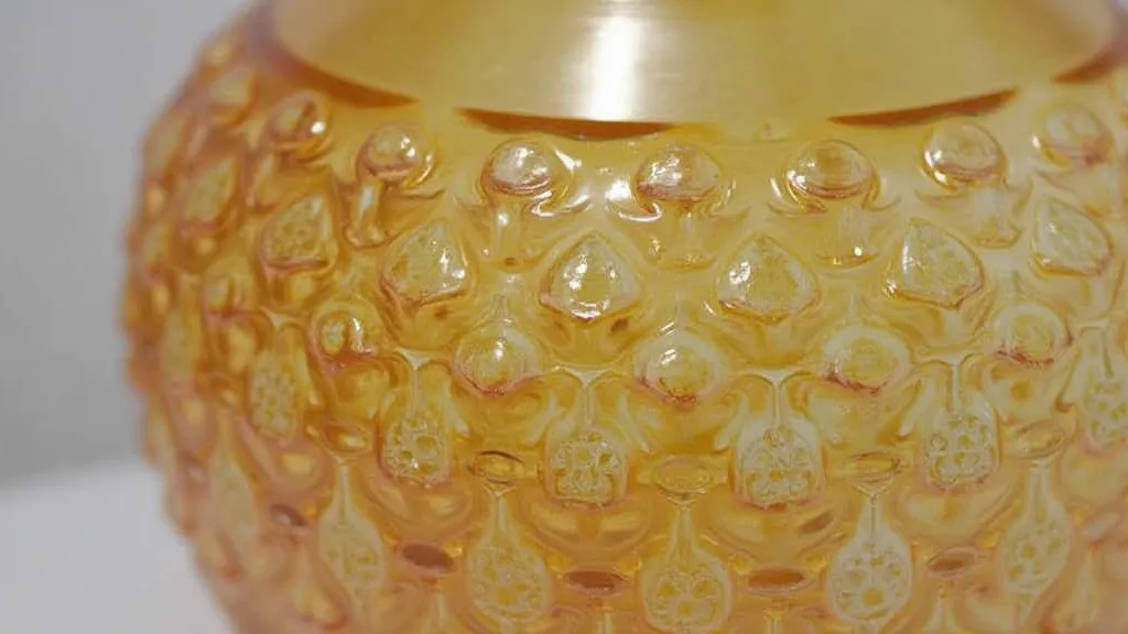 Fenton glass hobnail detail